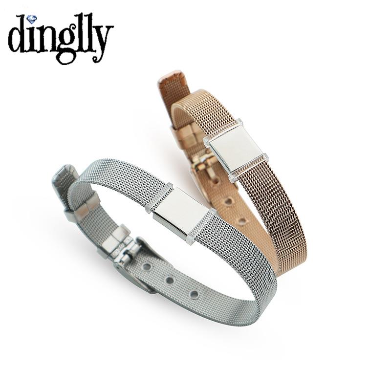 Mesh Strap Metal - DINGLLY 10mm High Quality Stainless Steel
