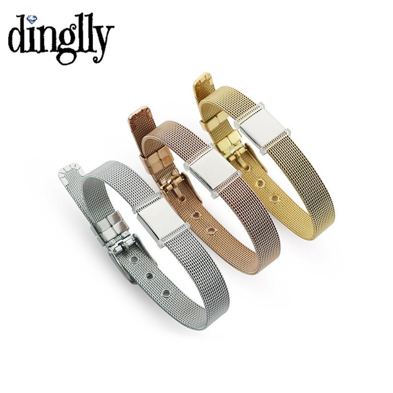 DINGLLY 10mm High Quality Stai - Mesh Strap Metal ulasan dan harga