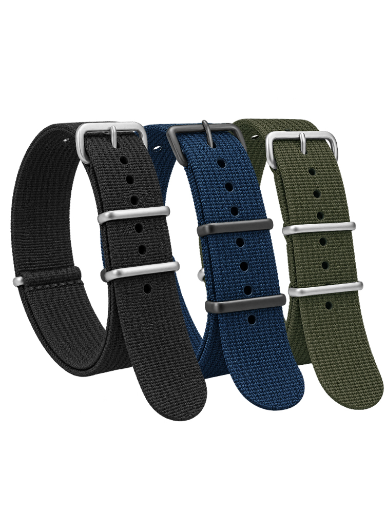 Ribbed Nylon Strap For Seiko M - Nato Strap Nylon ulasan dan harga