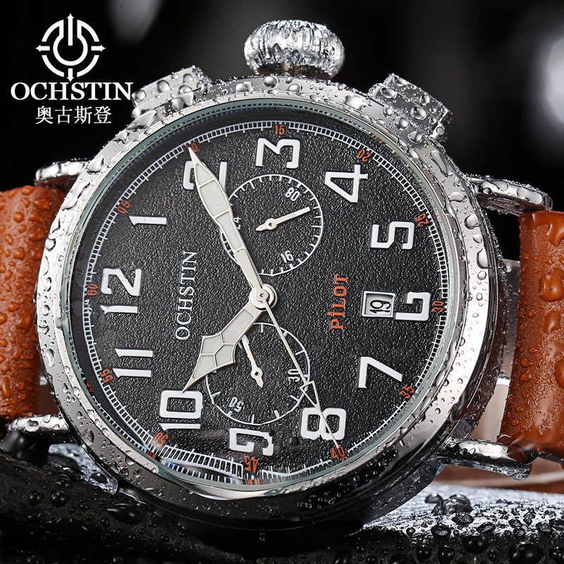 OCHSTIN Genuine Leather Strap  - Leather Watch Band Men ulasan dan harga