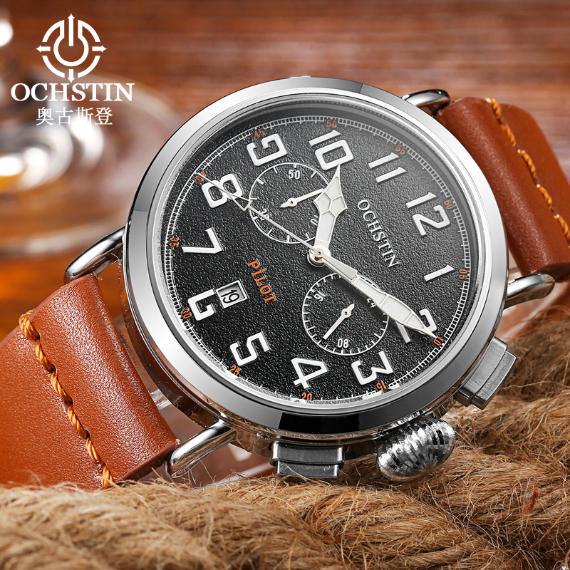 OCHSTIN Genuine Leather Strap  - Leather Watch Band Men ulasan dan harga