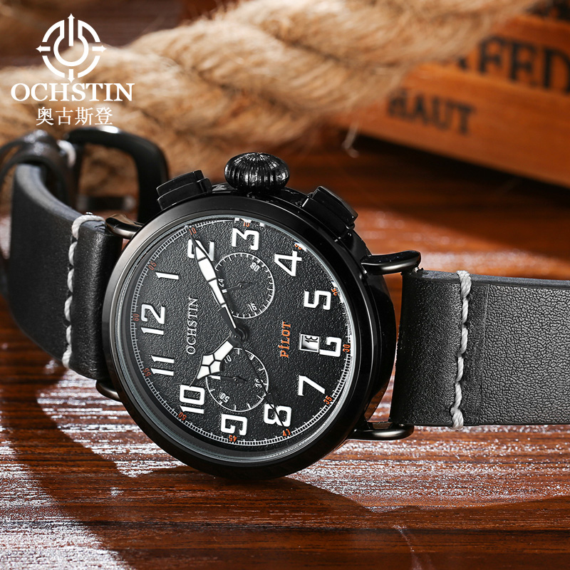 OCHSTIN Genuine Leather Strap  - Leather Watch Band Men ulasan dan harga